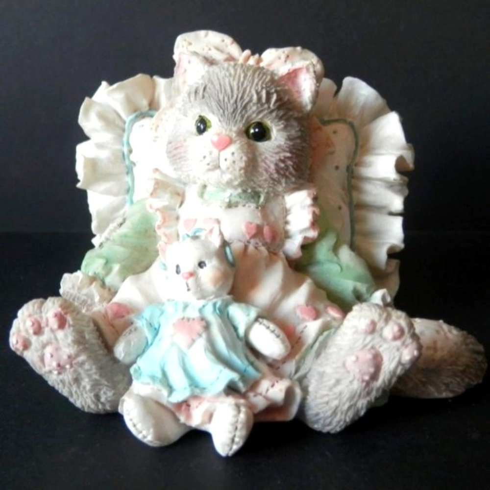 ENESCO | Calico Kittens Friends Are Cuddles of Love 1992